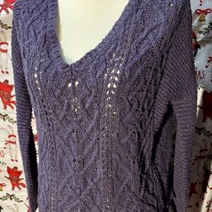 Purple Free People Sweater